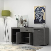 Μπουφές Joseph Megapap χρώμα γκρι σκυροδέματος 177x40x76εκ.