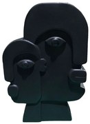 Βάζο 963DNL1175 13x10x26cm Black Aberto Design Κεραμικό
