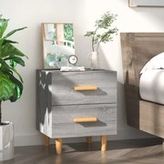 vidaXL Κομοδίνο Γκρι Sonoma 40 x 35 x 47,5 εκ.