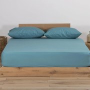 Σεντόνι Μακό Μονό Με Λάστιχο (100x200+30) Nef-Nef Homeware Jersey Πετρόλ
