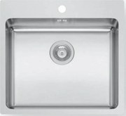 Pyramis Maidtec Inset Ledge Ένθετος Νεροχύτης 55x50.5cm Inox Σατινέ