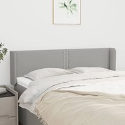 vidaXL Κεφαλάρι με Πτερύγια Ανοιχτό Γκρι 147x16x78/88 εκ. Υφασμάτινο