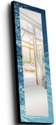 Καθρέπτης Τοίχου 755MER1114 40x120cm Multi Wallity Ξύλο,Ύφασμα
