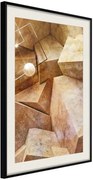 Αφίσα - Cubic Rocks - 40x60 - Μαύρο - Με πασπαρτού