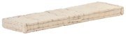 vidaXL Μαξιλάρα Δαπέδου / Παλέτας Μπεζ 120 x 40 x 7 εκ. Βαμβακερή