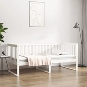 vidaXL Καναπές Κρεβάτι Χωρίς Στρώμα Λευκό 90x200 εκ. Μασίφ Ξύλο Πεύκου