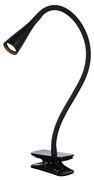 Φωτιστικό Clip-on Lucide 18256-03-30 ZOZY Μαύρο Ματ (Black Mat) 3000 K