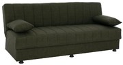 ΚΑΝΑΠΕΣ ΚΡΕΒΑΤΙ ANDRI ΤΡΙΘΕΣΙΟΣ DARK OLIVE HM3239.05 180x72x77 εκ.