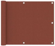 vidaXL Διαχωριστικό Βεράντας Τερακότα 75 x 300 εκ. Ύφασμα Oxford