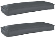 vidaXL Σετ Μαξιλαριών Πάγου 2 pcs Ανθρακί 100 x 40 x 8 εκ