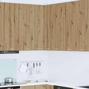 Κρεμαστό ντουλάπι με αποθήκευση Riga Χειροποίητη Δρυς και Λευκό