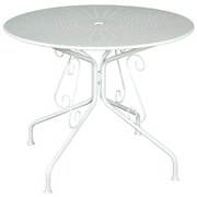 ΤΡΑΠΕΖΙ ΜΕΤΑΛΛΙΚΟ AZALEA 5404 G
 	Διάσταση: Φ095xΥ075cm
 	Χρώμα: Λευκό