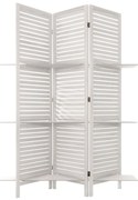 Παραβάν Με 3 Ράφια (120.5x37x170) A-S White 157120A