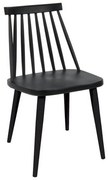 Καρέκλα Lavida Black ΕΜ139,22 43x48x77cm Σετ 4τμχ Metal, Polypropylene