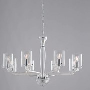 Φωτιστικό Οροφής Aurora I-AURORA-8 TR 8xE14 Φ79,2cm 190cm Clear Luce Ambiente Design Γυαλί