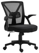 WOODWELL ΕΟ208,1BF2130 Πολυθρόνα Γραφείου Ανακλινόμενα Μπράτσα - Mesh Μαύρο 61x57x91/101cm ΕΟ208,1