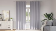 vidaXL Κουρτίνες 2 pcs Μεταλλικό Γκρι 225 x 140 εκ. Πολυεστέρας