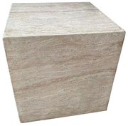 Liberta LITHOS SQUARE SIDE TABLE BEIGE 55,5x55,5xH57cm 55,5x55,5xH57cm 04-1222
