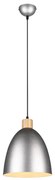 Κρεμαστό Φωτιστικό Antique Nickel 25xH150cm Μονόφωτο Καμπάνα 1xE27 Trio Lighting Jagger R30681067
