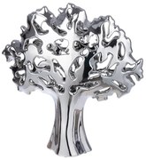 Διακοσμητικό Αντικείμενο Δέντρο 'Alive' Κεραμικό Ασημί 9x30x31.5cm