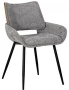 ΚΑΡΕΚΛΑ ΤΡΑΠΕΖΑΡΙΑΣ Fylliana FL6286 ΓΚΡΙ ΥΦΑΣΜΑ 58x54x81εκ 392-124-002 - 2 ΤΕΜΑΧΙΑ