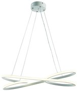 Κρεμαστό Φωτιστικό Οροφής LED 42W Καμπυλωτό 4000Κ 120x60 Arkolight-1716-1/60-Λευκό 1716-1/60