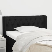 Κεφαλάρι με Πτερύγια Μαύρο 93x16x78/88 εκ. Υφασμάτινο 3119088