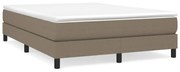 vidaXL Σκελετός Κρεβατιού Χωρίς Στρώμα Taupe 140x200 εκ. Υφασμάτινο