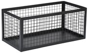 ESTIA ΚΑΛΑΘΙ ΑΠΟΘΗΚΕΥΣΗΣ &amp; ΟΡΓΑΝΩΣΗΣ CAGE ΜΕΤΑΛΛΙΚΟ 30x15.5x13cm ΜΑΥΡΟ 02-27667