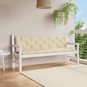 vidaXL Μαξιλάρι Πάγκου Κήπου Γκρι 180x(50+50)x7 εκ. Ύφασμα Oxford