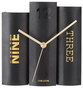 Ρολόι Επιτραπέζιο (20x15) Karlsson Table Clock Book Black