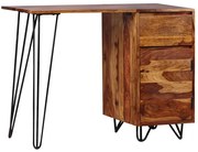 vidaXL Γραφείο με 1 Συρτάρι και 1 Ντουλάπι από Μασίφ Ξύλο Ακακίας