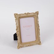 Κορνίζα Polyresin Εκρού-Χρυσή 10x15εκ. ESTHETI 756-12193
