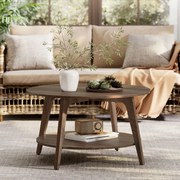 Τραπέζι Σαλονιού Με Ράφι (Φ80x45) Vasagle LCT243K41