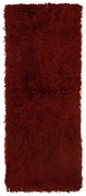 Χαλί Διαδρόμου (70x140) Βιοκαρπέτ Flokati 51 Red Brown