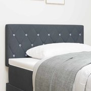 vidaXL LED Κεφαλάρι με Κρύσταλλα και Σκούρο Γκρι Βελούδο 90 εκ