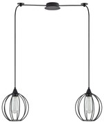 Φωτιστικό Οροφής Adept 77-8756 45x20x300cm 2xE27 60W Black Homelighting