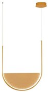 Κρεμαστό Φωτιστικό Οροφής 40cm LED 28W IP20 3000-4000K Zambelis-23165-Χρυσό 23165