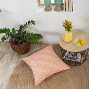 Μαξιλαροθήκη Διακοσμητική Δαπέδου Siena 15 Orange Teoran 65Χ65 Cotton-Polyester