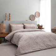 Σεντόνια Μονά (Σετ) Vesta Olivia 02 Καφέ ΧΩΡΙΣ ΛΑΣΤΙΧΟ 170x260
