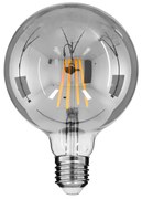 GloboStar® 99073 Λάμπα E27 G125 Γλόμπος LED LONG FILAMENT 8W 800 lm 320° AC 85-265V Edison Retro με Φιμέ Γυαλί Θερμό Λευκό 2700 K Dimmable