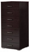 Συρταριέρα με 7 συρτάρια σε χρώμα βέγγε 60x45x123  SB 6-WENGE