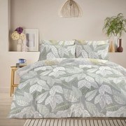 Σεντόνια 833 Με Λάστιχο (Σετ 3τμχ) Grey-Green Viopros Μονό 100x225 Βαμβάκι-Πολυέστερ