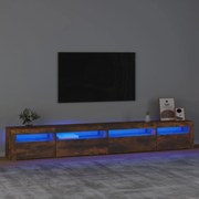 vidaXL Έπιπλο Τηλεόρασης με LED Καπνιστή Δρυς 270x35x40 εκ.