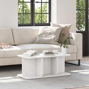 vidaXL Τραπεζάκι σαλονιού Λευκό 80 x 39.5 x 33.5 εκ Μασίφ ξύλο πεύκου