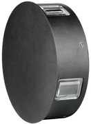 V-TAC LED απλίκα 4W στρογγυλή αρχιτεκτονικού φωτισμού 3000K θερμό λευκό με μαύρο σώμα SKU: 218215