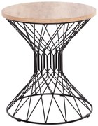Τραπεζάκι Βοηθητικό Keon HM18038.03 Φ45x50cm Sonoma-Black