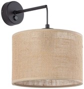 Φωτιστικό Τοίχου - Απλίκα Juta 6858 30x22x30cm 1xE27 15W Natural-Black TK Lighting