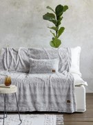 ΚΟΥΒΕΡΤΑ ΚΑΝΑΠΕ 130x170cm NIMA - VELURE LIGHT GRAY