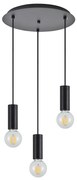 SE21-BL-4-3BL ADEPT TUBE Black Pendant+ HOMELIGHTING 77-8480